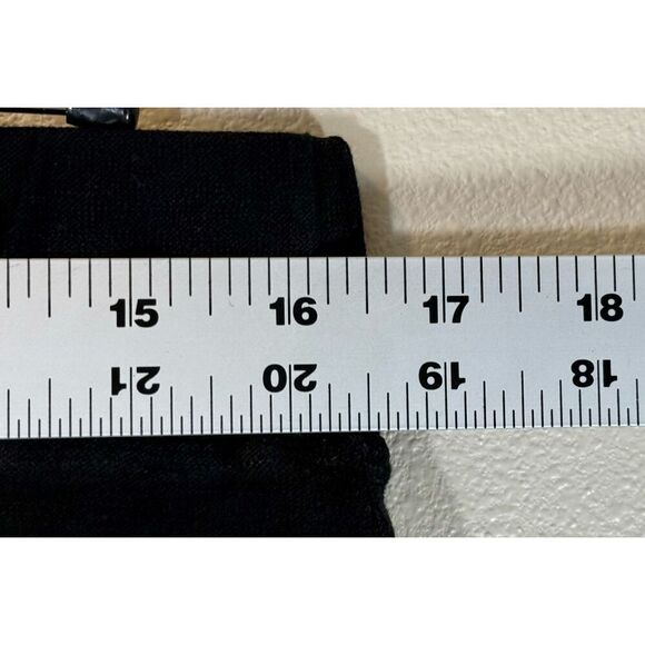 Eileen Fisher Knitted Wide Leg Stretch Black Pants Women's Large - Picture 10 of 12